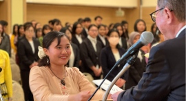 留学生の介護福祉士試験合格者数は、5年連続全国1位!グローバル人材育成に定評のあるアリス学園の入学式に、日本での就職を目指す外国籍の新入生145名が出席 留学生の介護福祉士試験合格者数は、5年連続全国1位!グローバル人材育成に定評のあるアリス学園の入学式に、日本での就職を目指す外国籍の新入生145名が出席