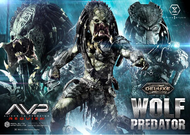 映画『AVP2 エイリアンズ VS. プレデター』より、ウルフプレデターを1/3スケールスタチューとして立体化