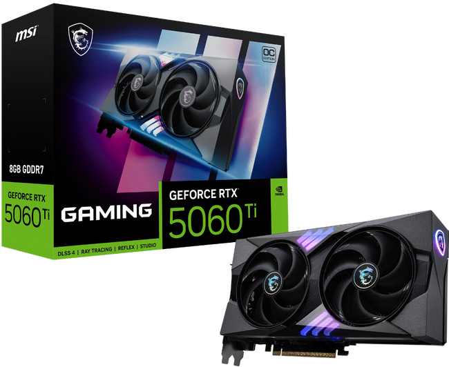 「GeForce RTX(TM) 5060 Ti 8G GAMING OC」と「GeForce RTX(TM) 5060 Ti 8G INSPIRE 2X OC」発売日決定のお知らせ