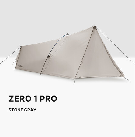 ZEROGRAM、前室一体型トレッキングポールシェルター「ZERO1 Pro」を5月下旬に発売