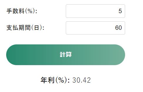 法人ファクタリングの手数料は年利にすると何パーセント？「ファクタリング手数料年利換算ツール」をリリース