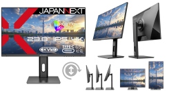 JAPANNEXTが23.8インチ IPSパネル搭載 USB-C(最大65W)給電対応の4K液晶モニターをAmazon限定 37,480円で4月18日に発売