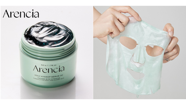 3時間で1億円(※1)売り上げた、韓国発『Arencia』の大人気“水分爆弾”セラムが日本上陸！「ホーリーヒソップ もちセラム／もちマスク」新発売！