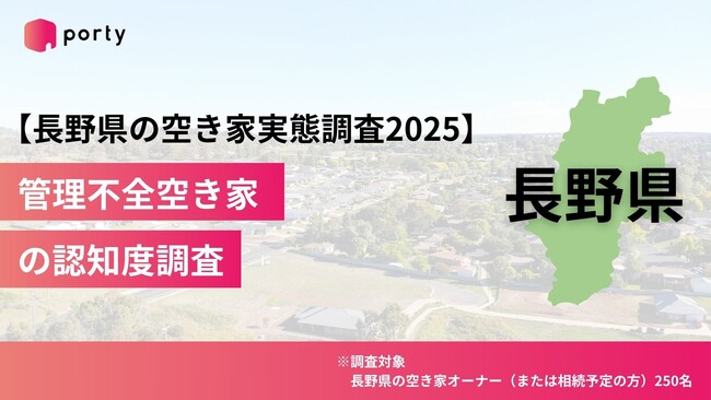 【長野県の空き家実態調査2025】「管理不全空き家」の認知度調査
