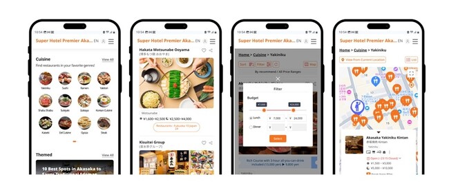 銀座・新橋のホテル向けに韓国企業が提供する『Hotel Eats』、インバウンド旅行者に特化したグルメ情報サービスを開始