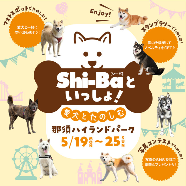 愛犬と那須ハイランドパークで撮影！ 日本犬専門誌『Shi-Ba【シーバ】』で活躍中のプロカメラマンが撮った、愛犬の写真データが必ずもらえる“日本犬限定撮影会”抽選受付スタート！