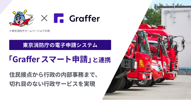 グラファー、「Graffer スマート申請」と東京消防庁の電子申請システムの連携を開始
