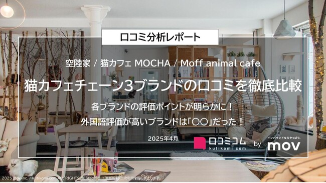 猫カフェチェーン３ブランドの口コミを徹底比較！各ブランドの評価ポイントが明らかに！