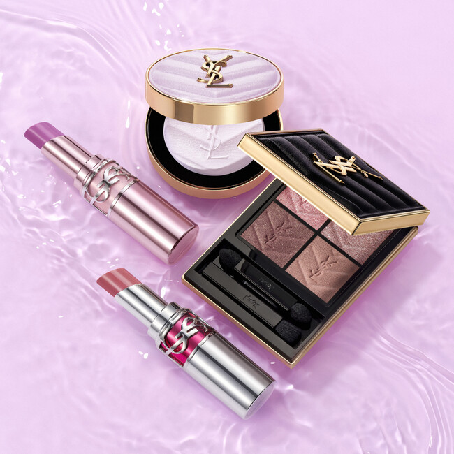 『YSL サマー コレクション』から、透明感あふれる「YSL メイクミーブラッシュ パウダー」の限定色と「YSL ラブシャイン」シリーズの新色が登場！