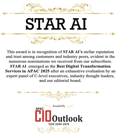 株式会社STAR AIが『APAC CIO Outlook』誌にて BEST DIGITAL TRANSFORMATION SERVICES に選出されました
