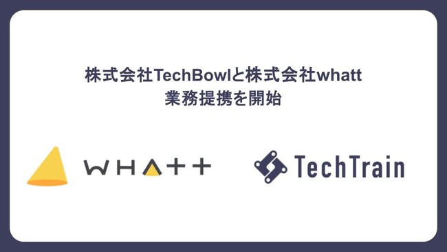 株式会社TechBowl、株式会社whattと業務提携