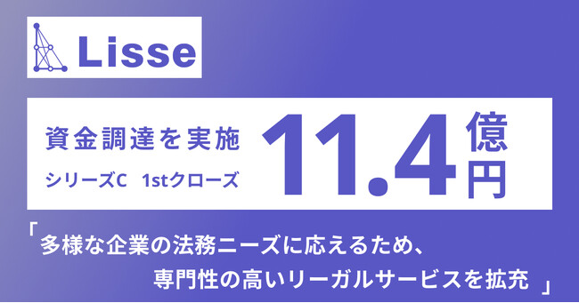 中堅中小企業向けリーガルテックサービスを提供するリセ、 11.4億円の資金調達を実施
