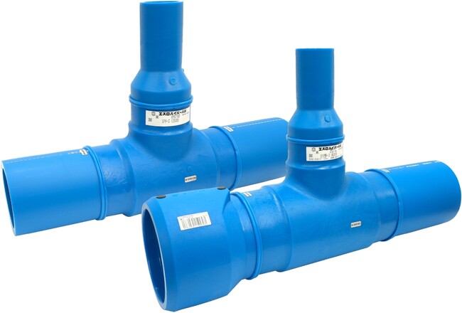 水道用耐震型高性能ポリエチレン管「エスロハイパーAW」大口径チーズの品揃え拡充!