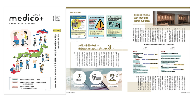 医療機関向け情報誌『medico+』創刊号全国の保健所・医療機関へ4月24日（木）より配送開始