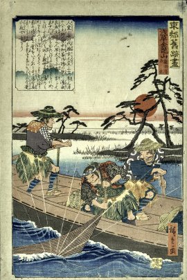 (Photo_01) 東都旧跡尽　浅草金龍山　観世音由来　歌川広重　弘化元年・2年(1844・1845)頃　［通期展示］