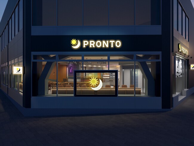 東京都中央区・京橋宝町交差点前に「PRONTO 京橋宝町店」が2025年5月19日（月）オープン！都営浅草線「宝町駅」徒歩１分のオフィス街に「昼はカフェ、夜はサカバ。」のプロントが出店