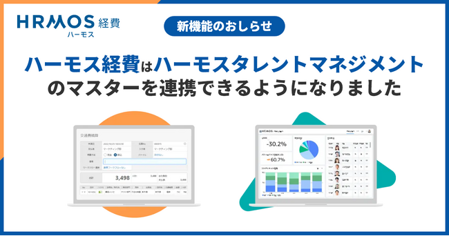 ハーモス経費｜ハーモスタレントマネジメントと連携。従業員マスターの登録・更新がもっとラクに