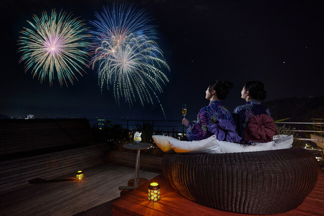 【リゾナーレ熱海】1日1組限定で、プライベート空間から花火を贅沢に堪能する「絶景花火旅」プラン販売