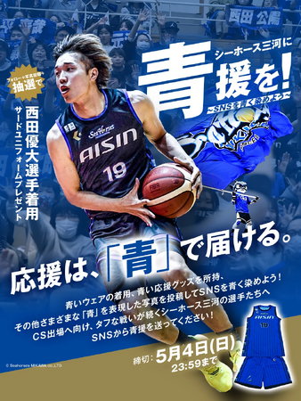 シーホース三河に青援を!~SNSを青く染めよう~