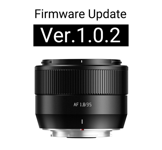 銘匠光学 TTArtisan AF 35mm f/1.8 II 富士フイルムXマウント ファームウェアアップデート：Ver.1.0.2 公開