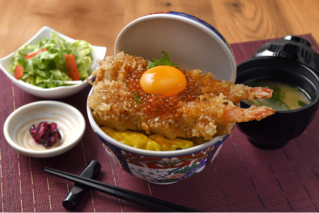 『和食 天ぷら 芳寿豚しゃぶしゃぶ 三代目 池袋じげもんとん』「とじられない特上大海老天丼」を5/1(木)より期間限定で販売