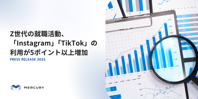 Z世代の就職活動、「Instagram」「TikTok」の利用が5ポイント以上増加