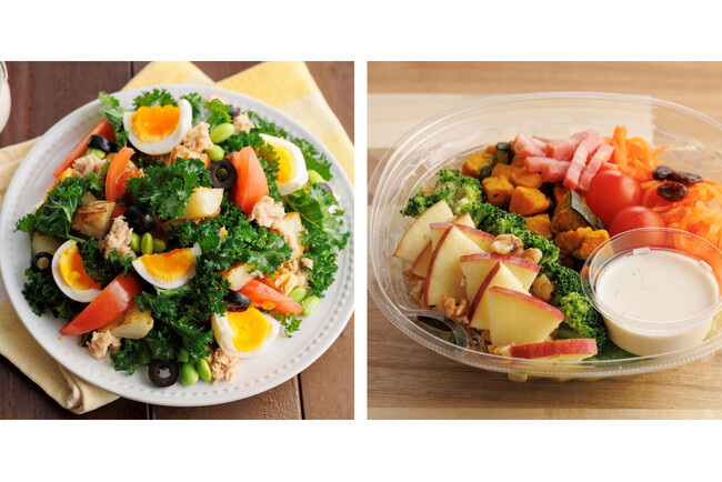 【サラダショップ｜Salad Cafe】“野菜の王様”ケールを使った「美サラダ」の新商品　彩りとボリュームにこだわったパックサラダも登場