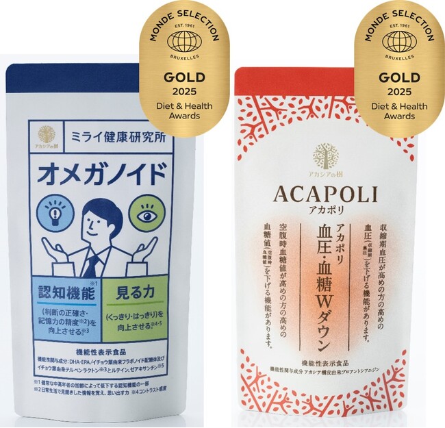 【世界的、食品品評会でW受賞】　日本初配合のサプリメントが金賞を受賞