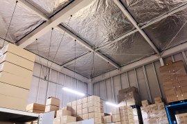 遮熱レスキューを施工した倉庫