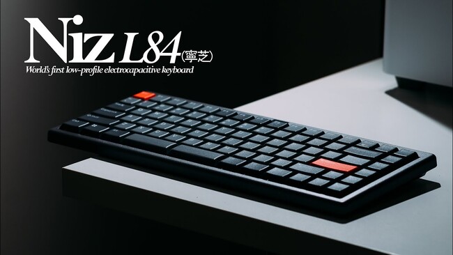 極上の柔らかな打鍵体験を実現！NIZ最新作、静電容量無接点方式『Lシリーズ』キーボードが日本上陸！