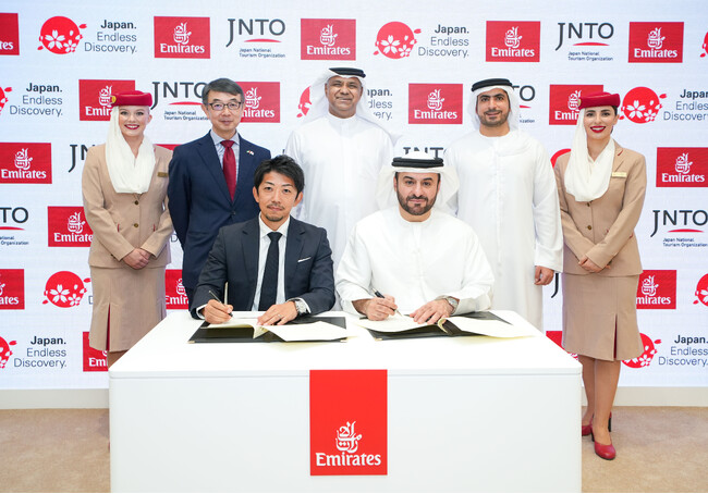エミレーツ航空、日本政府観光局(JNTO)と観光分野における戦略的相互成長促進に向けた覚書を締結