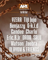 YZERR、Tiji Jojo、Watson、Zeebraら人気アーティストの出演が決定！日本最大規模のヒップホップフェス“AH1”が8月31日開催　第1弾出演アーティスト発表！