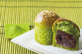 ひんやりと、まろやかな旨みと香りが爽やかな「冷やし熱海ばたーあんパン抹茶」