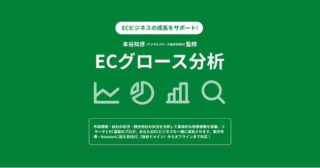 コマースメディア株式会社とデジタルコマース総合研究所が共同で、ECビジネスの成長を支援する新サービス「ECグロース分析」サービスを提供開始