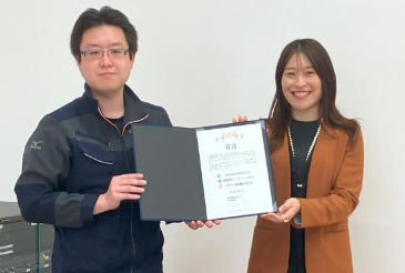 山形県米沢市で総合建設業を営む置賜建設が（株）ワーク・ライフバランスが募集する「男性育休100％宣言」「勤務間インターバル宣言」「女性の再就職応援宣言」 同時に３つの賛同宣言、４月25日に署名式を実施