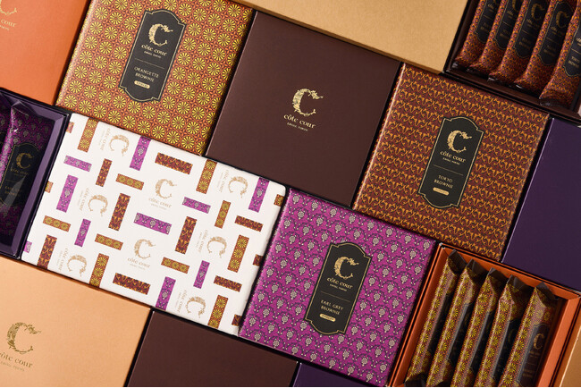 ブラウニー専門店【côte cour（コートクール）】が新たな装いに！ブランドに込めた想いを胸に、より上品に味わいを表現するパッケージへリニューアル！