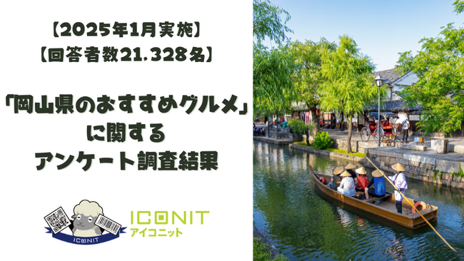 【2025年1月実施】【回答者数21,328名】「岡山県のおすすめグルメ」に関するアンケート調査結果