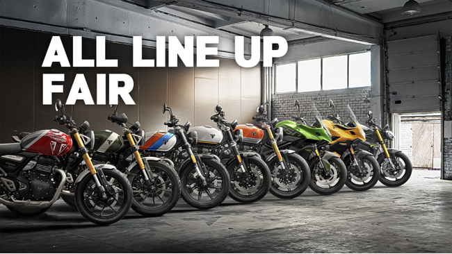 トライアンフから「ALL LINE UP FAIR」開催のお知らせ