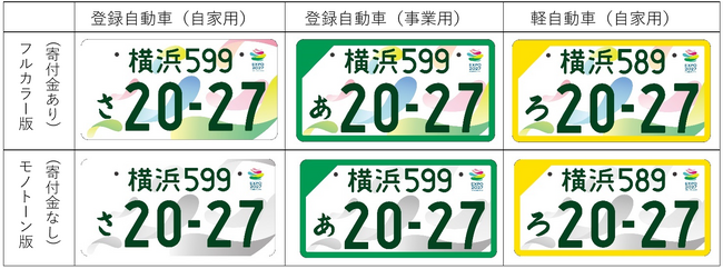 GREEN×EXPO 2027 特別仕様ナンバープレートのデザイン及び交付開始日等を決定！！
