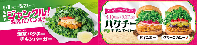 もはやジャングル!?食べたら遭難!?密林級のパクチーが圧倒的ボリューム！バンズ不使用！フレッシュネスの“爆草バーガー”