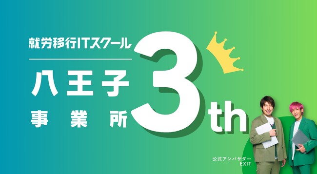 「就労移行ITスクール八王子」開業3周年！就職後定着率100%を達成！ 障害の壁を越え、IT業界への就職と定着を力強く支援！
