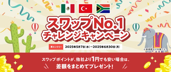 【みんなのFXはスワップNo.1に挑戦し続けます！】高金利3通貨ペアでスワップNo.1チャレンジキャンペーンを5月7日（水）から開始！