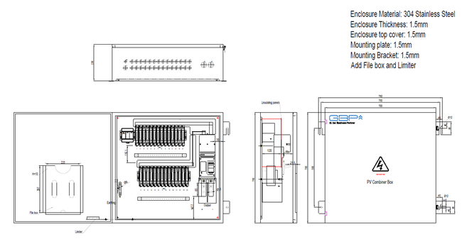 GBP、業界大手メーカーの最新PCSに対応する直流接続箱を発売～DC1500V・出力遮断電流20A・14回路、最短納期2ヶ月～