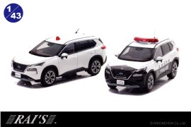 RAI'S 1/43 日産 エクストレイル S e-4ORCE (T33) 2023 北海道警察高速道路交通警察隊車両/警察本部刑事部機動捜査隊車両 (白) RAI'S 1/43 日産 エクストレイル S e-4ORCE (T33) 2023 北海道警察高速道路交通警察隊車両/警察本部刑事部機動捜査隊車両 (白)