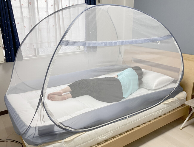 ＼夏の快眠革命／大人気のワンタッチ蚊帳に、待望の新サイズ「セミダブル」が新登場！広々使えて虫除け効果も抜群。ベッドでも床でも使える便利な蚊帳で、暑い夜を快適・安心に過ごしませんか？