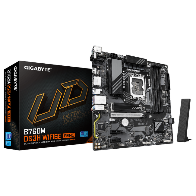 GIGABYTEよりintel B760チップセット搭載 PCIe 5.0 & W-Fi 6E対応 Micro-ATX サイズ マザーボード「B760M DS3H WIFI6E GEN5」発売