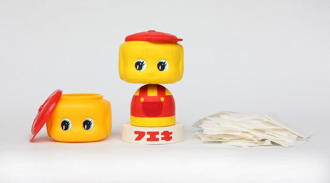 張り子作家・デザイナーの山崎修平作「どうぶつのりを使って作った張り子のフエキくん」をフエキショップで数量限定販売！