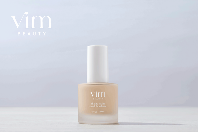 ＜vim BEAUTY＞素肌をまとう錯覚ファンデーション「all day moist liquid foundation」に新色登場