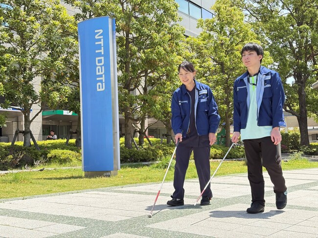特例子会社で初導入、ＮＴＴデータだいちが視覚障がい者向けナビゲーションデバイス「あしらせ」を導入