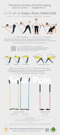 東大式認知動作型トレーニング理論から生まれた室内運動器具　身体を整え、鍛えるソーラーポール(R)展示会ご案内